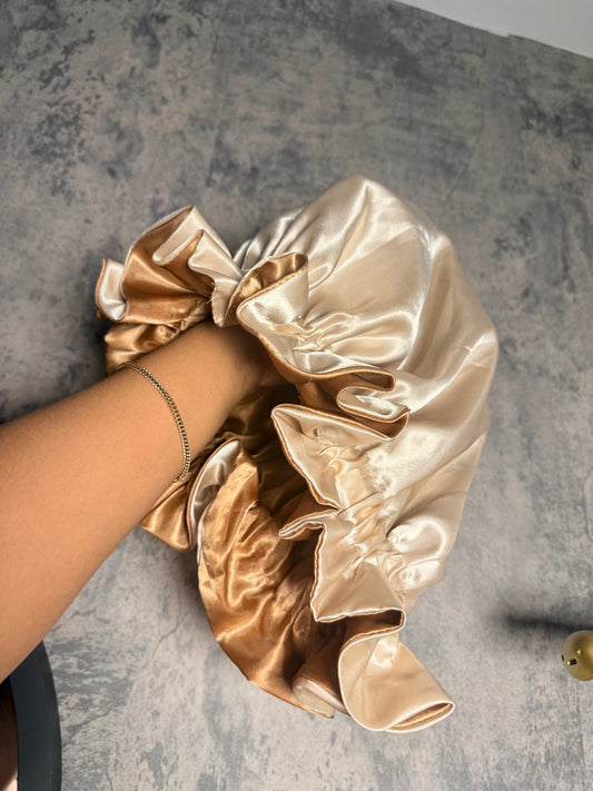 Double Layered Satin Bonnet